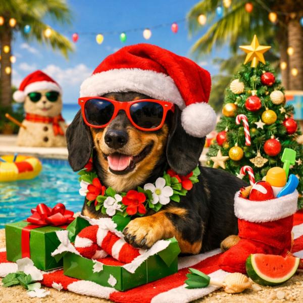 a christmas in july greeting